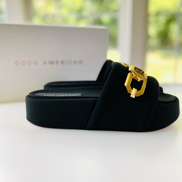 Good American Chain Platform Slide Sandals - Picture 5 of 7